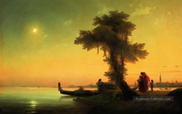 vue sur la lagune de Venise 1841 Romantique Ivan Aivazovsky russe Peinture à l'huile